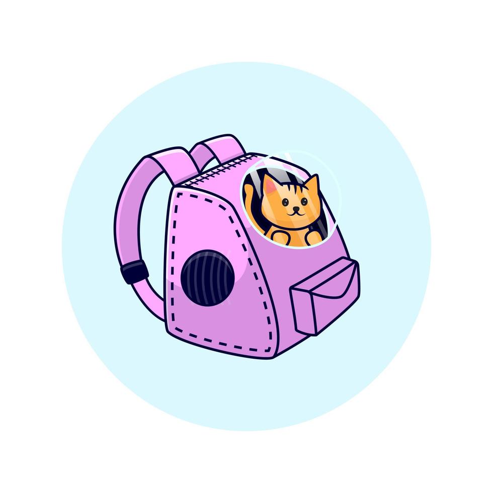 design of cute pet carrier vector illustration