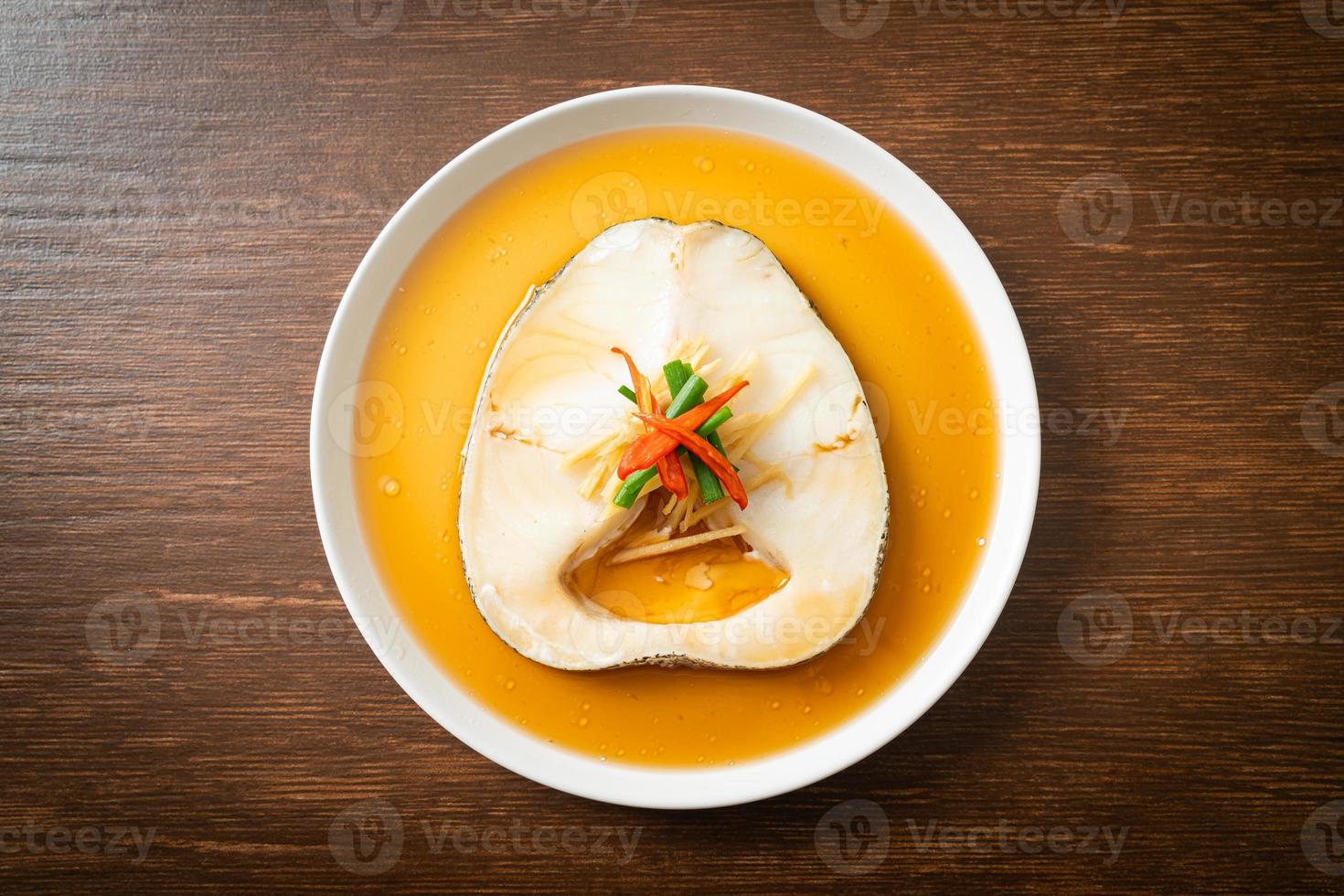 Steamed Cod Fish with Soy Sauce photo