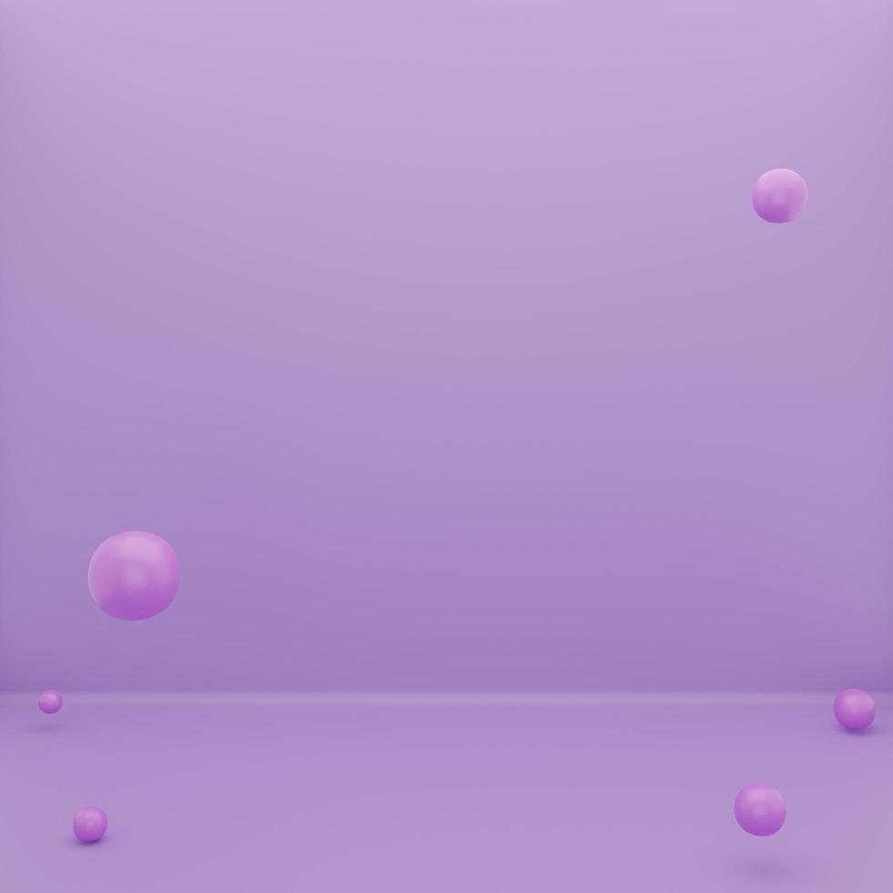 podium ball with 3d rendering in purple photo