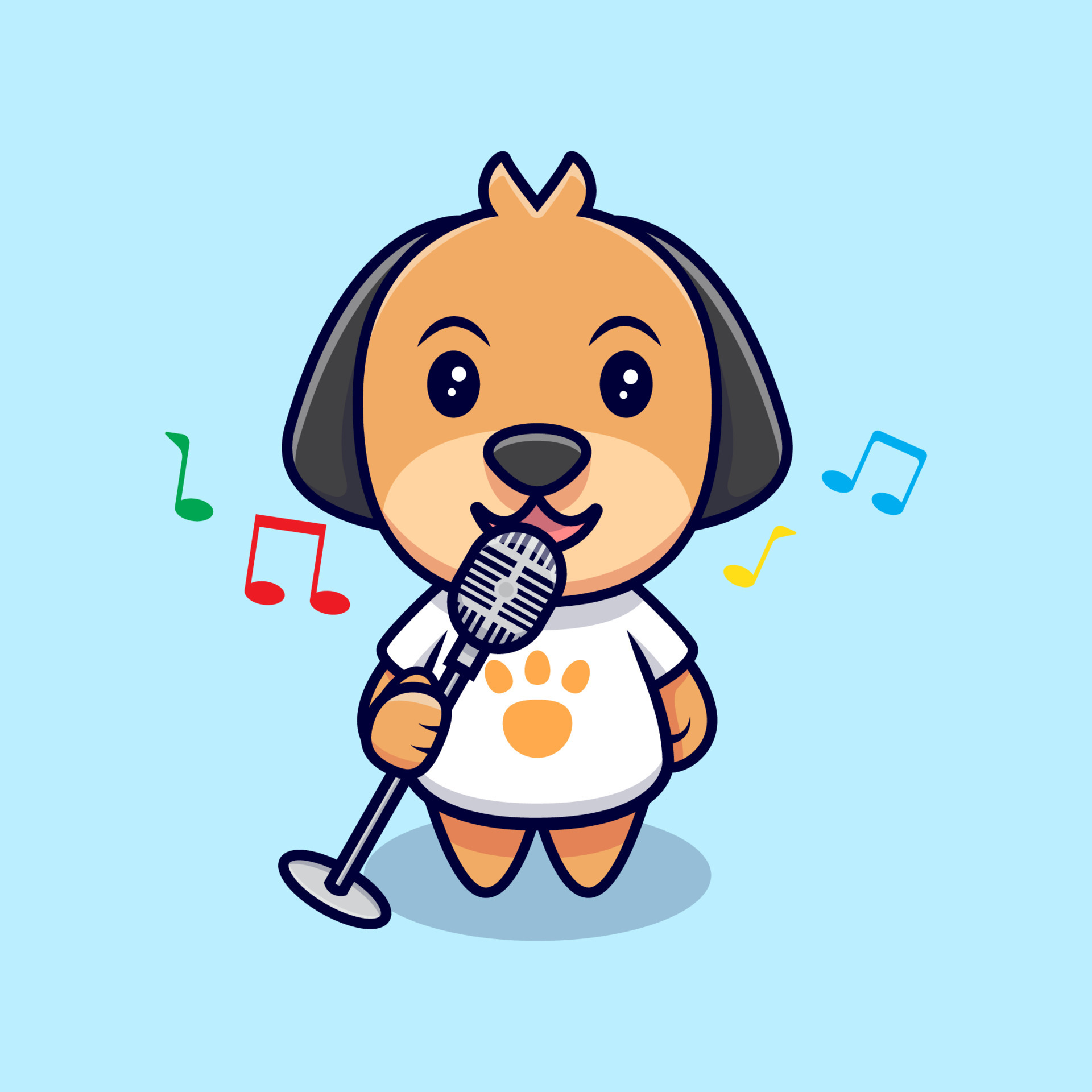 singing dog cartoon