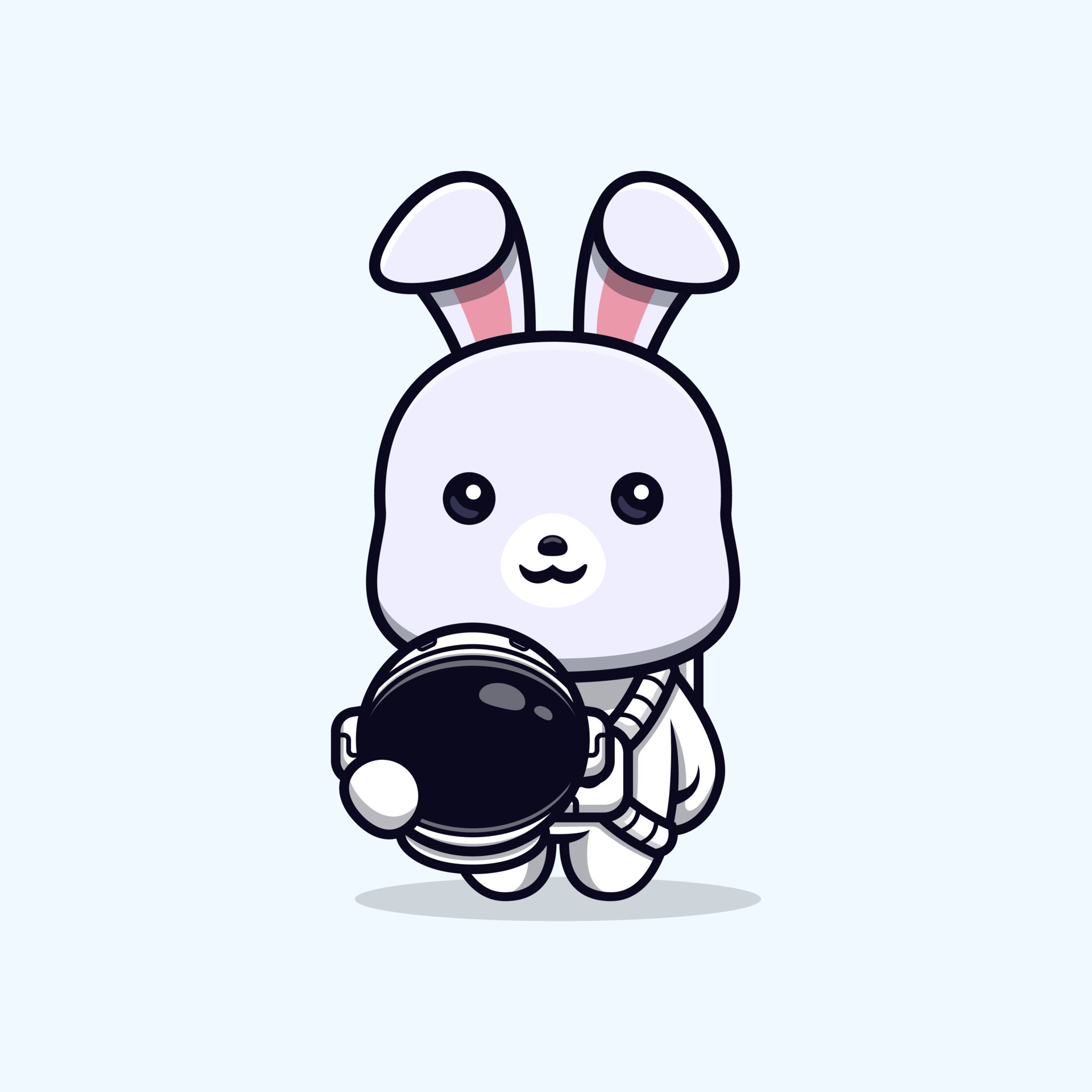 Cute bunnies mascot cartoon icon. kawaii mascot character illustration for  sticker, poster, animation, children book, or other digital and print  product 5055926 Vector Art at Vecteezy