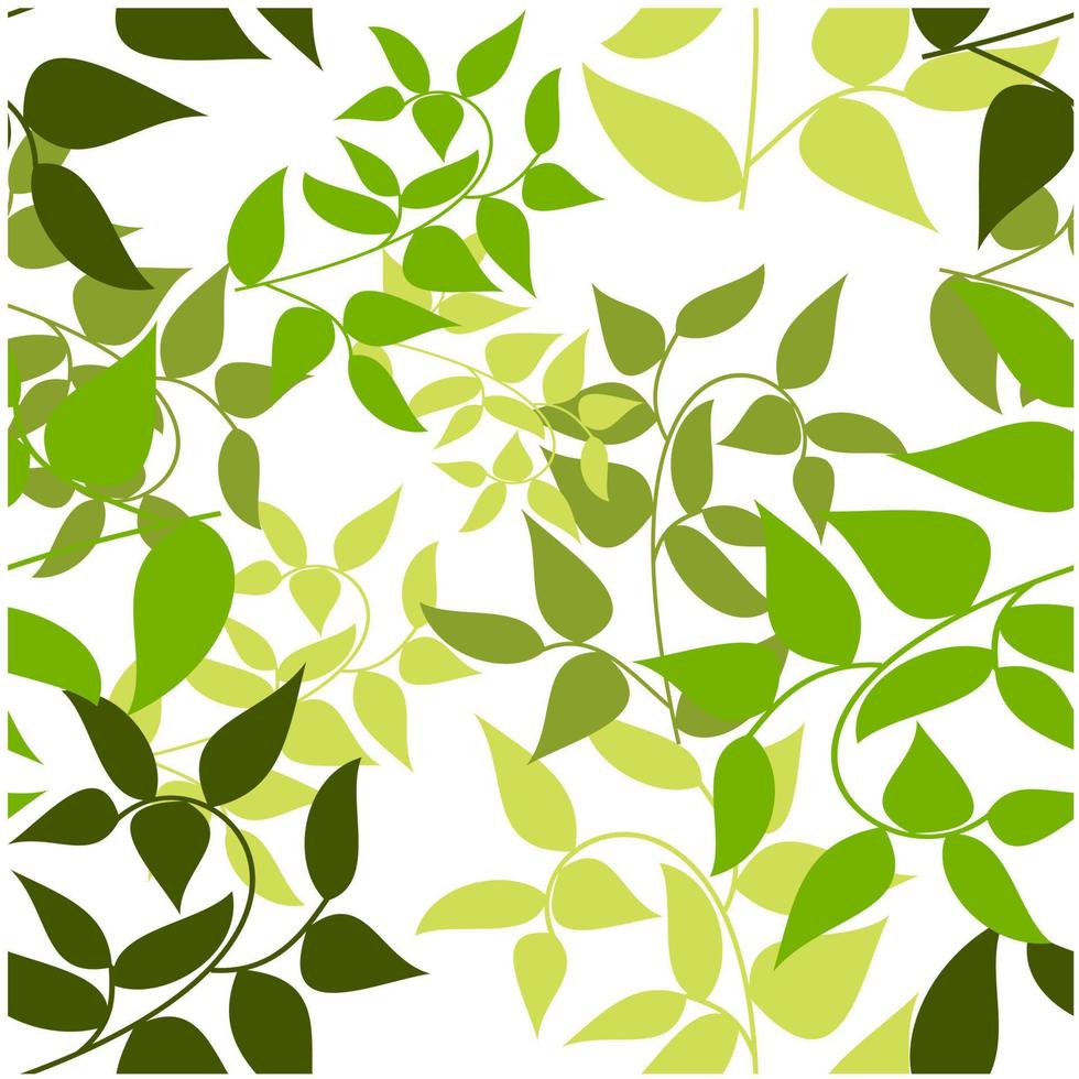 vector seamless pattern leaf