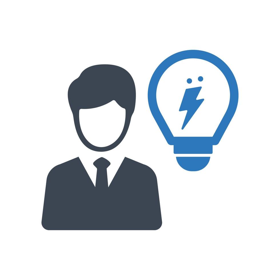Brainstorming, idea icon. Creative Thinking vector