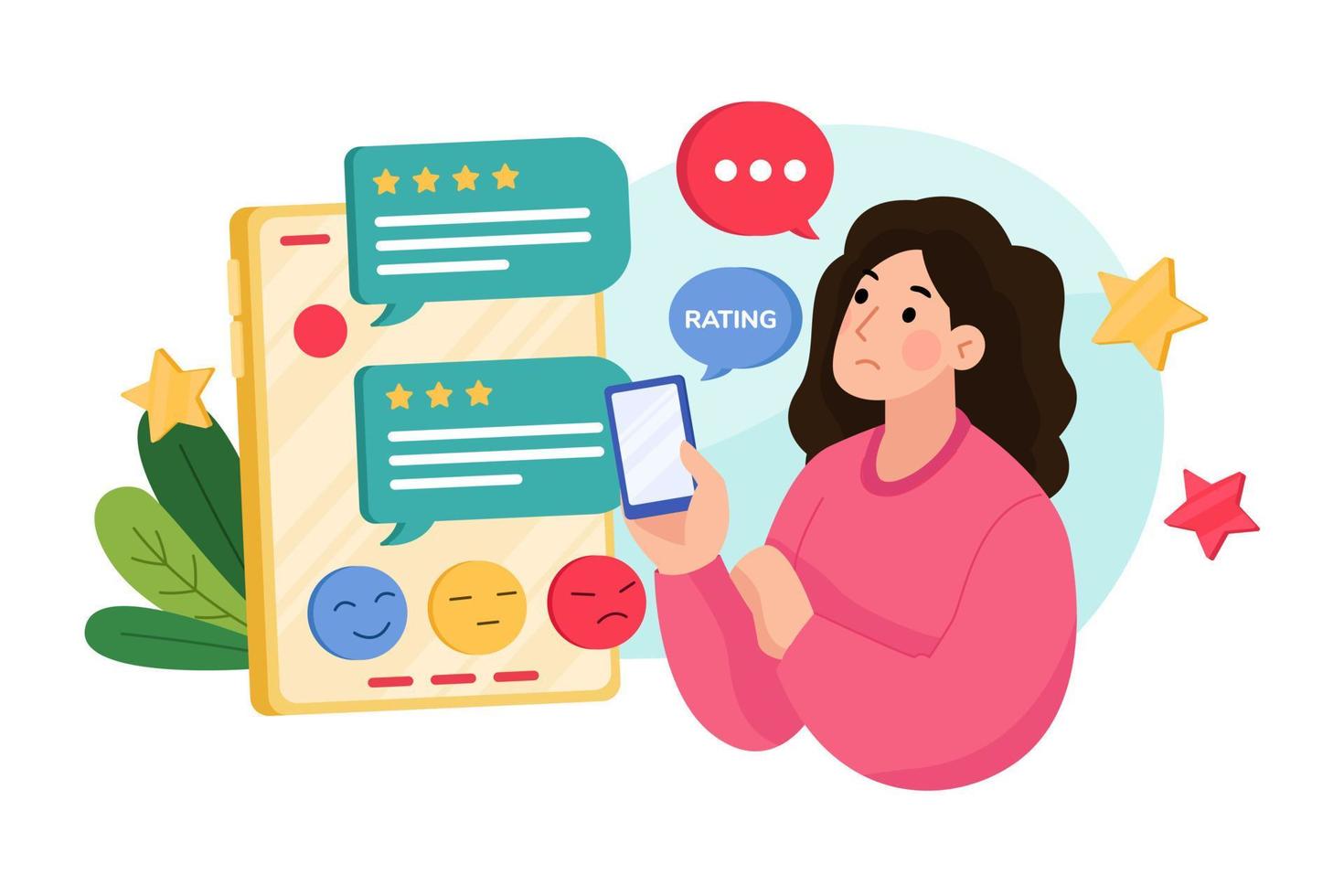 Customer Loyalty Illustration concept. Flat illustration isolated on white background. vector