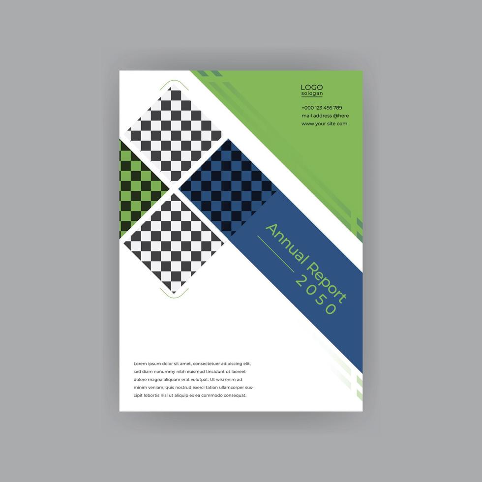 Corporate business annual report cover, business brochure cover or flyer design. Leaflet presentation. Catalog with Abstract geometric background. Modern publication poster magazine, layout, template vector