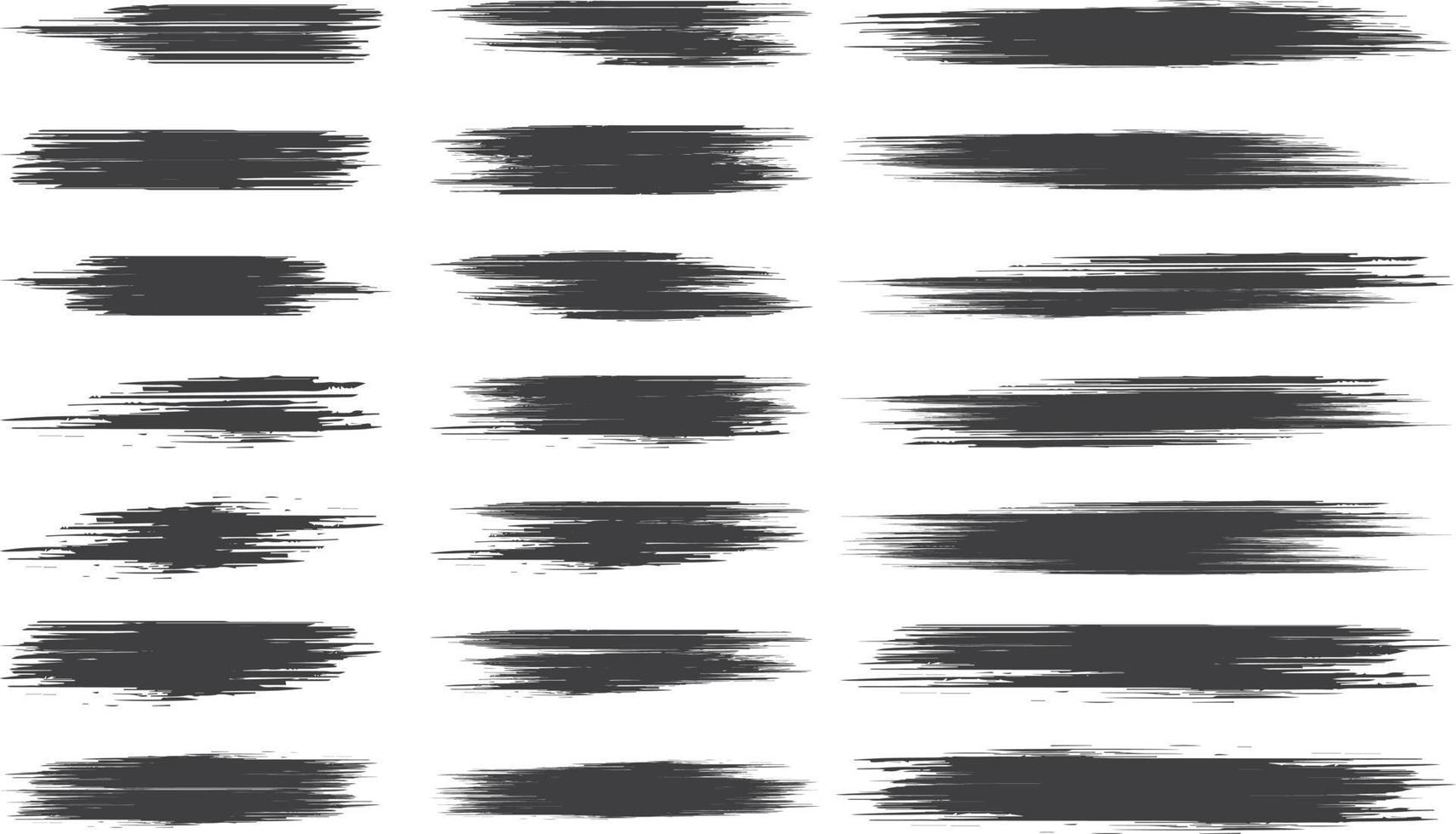 Abstract hand painted grunge texture set vector