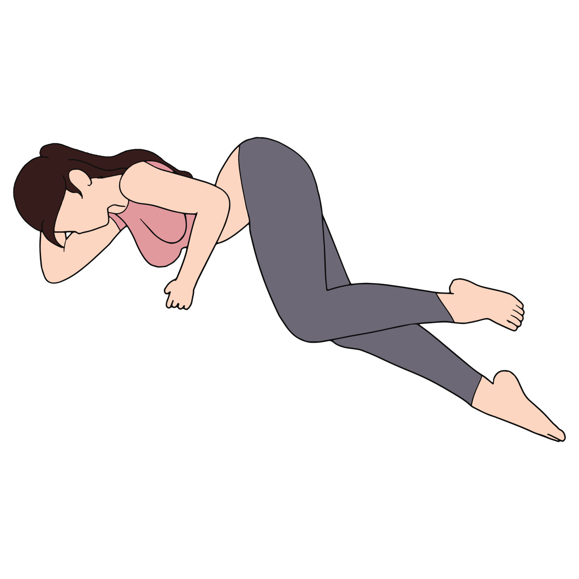 This is the series of Images that contains - Women sleeping or leaning on  the floor. these character drawings look similar but body shapes are  different in all the drawings. 5057609 Vector