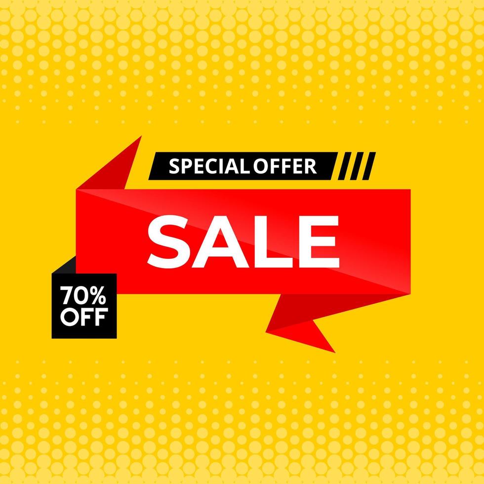 special offer sale label vector