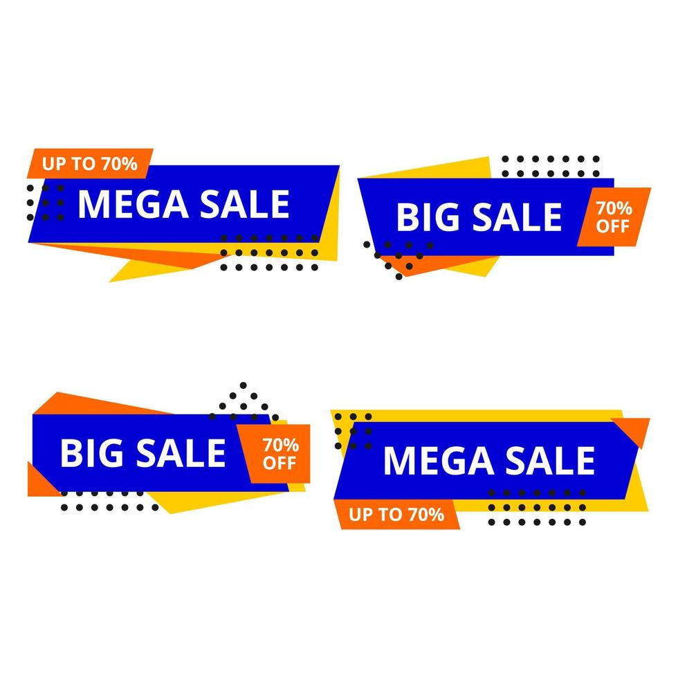 modern sale tag discount vector