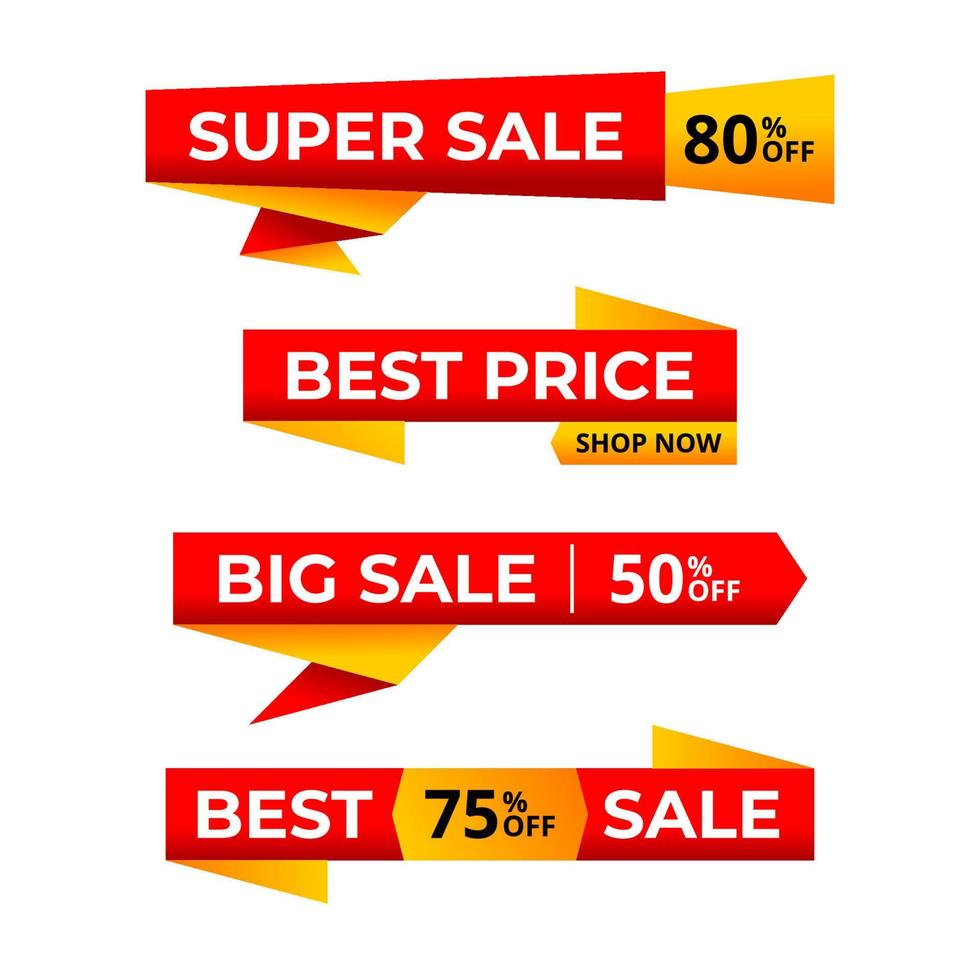 special offer discount sale label vector