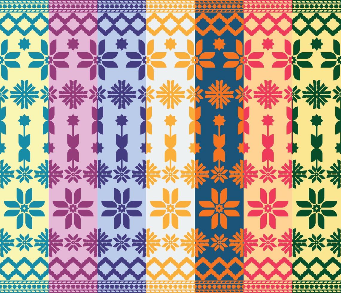 Pattern Ethnic fabric texture Geometric Vector Aztec oriental illustration retro ceramic tile