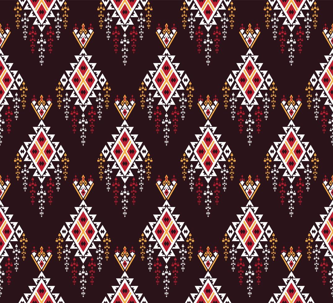 Pattern Ethnic fabric texture Geometric Vector Aztec oriental illustration retro ceramic tile