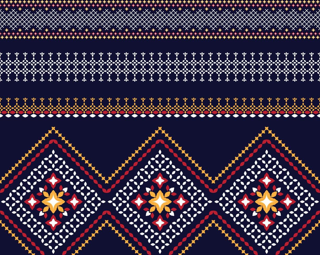 Pattern Ethnic fabric texture Geometric Vector Aztec oriental illustration retro ceramic tile