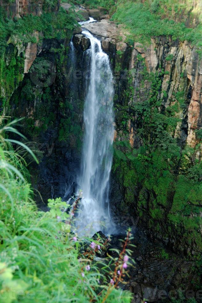 Beautiful Waterfall in mountains. Landscape, photo