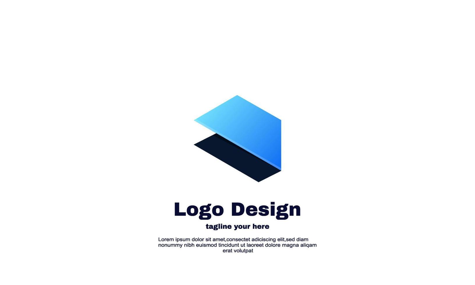 vector colorful company and business logo design gradient