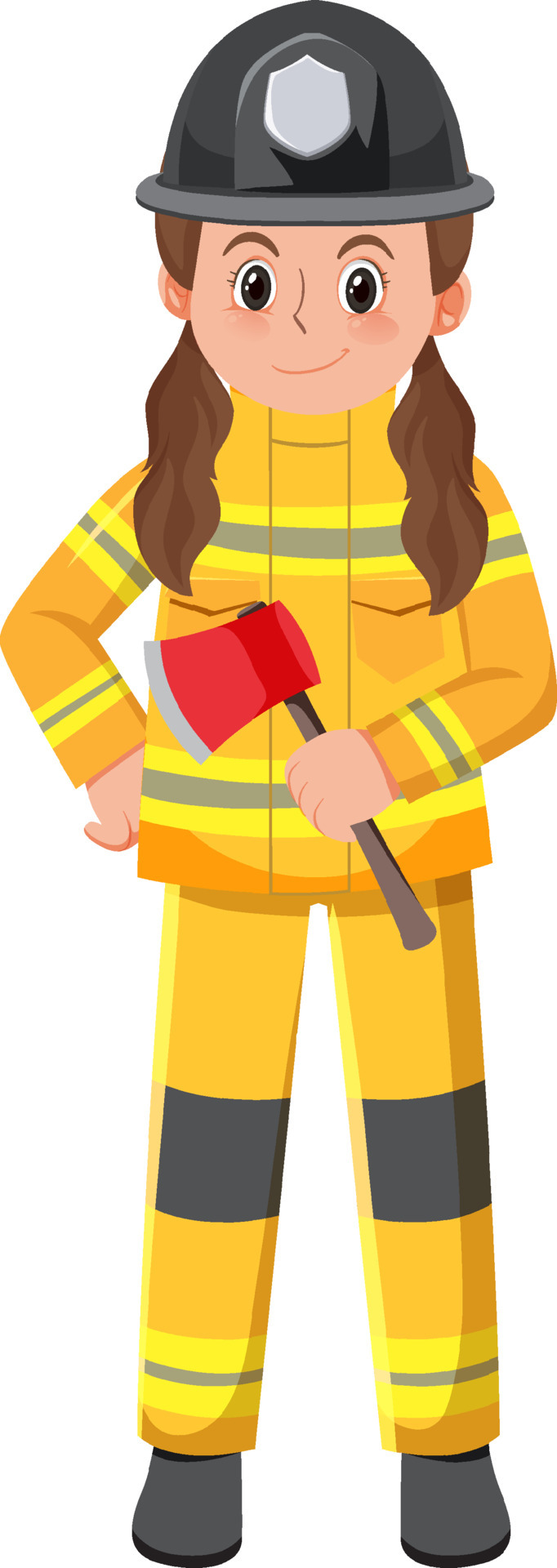 A firefighter cartoon character on white background 5059123 Vector Art at Vecteezy A firefighter cartoon character on white background 5059123 Vector Art at Vecteezy