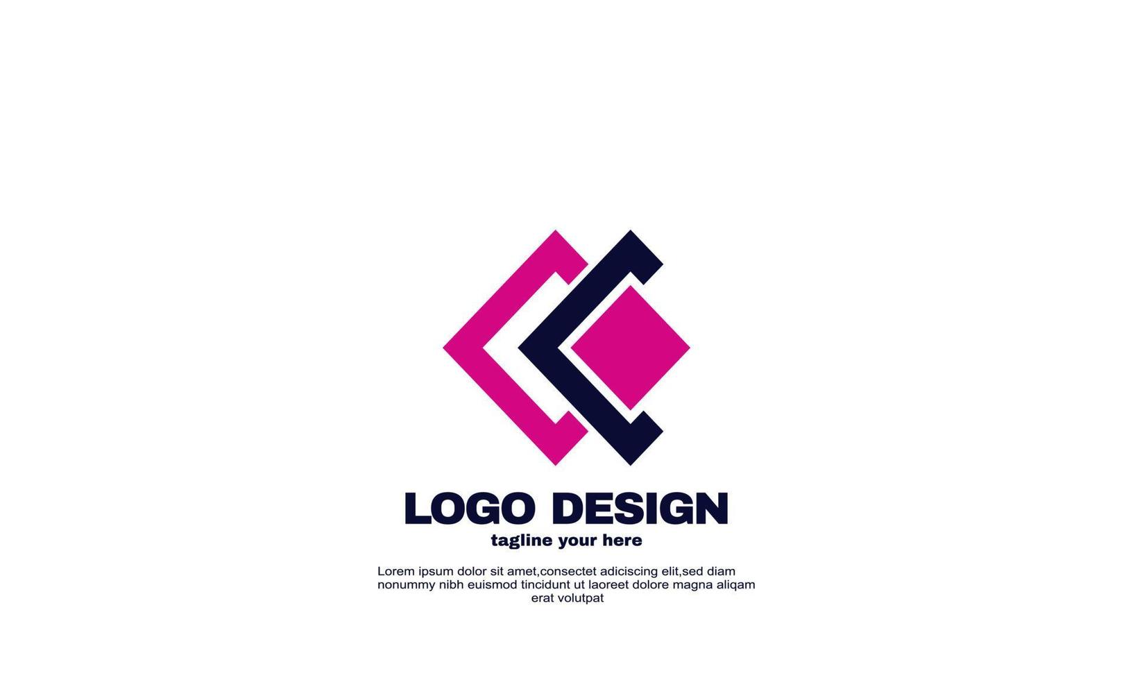 elementos de diseño vectorial abstracto el logotipo de su empresa de marca vector