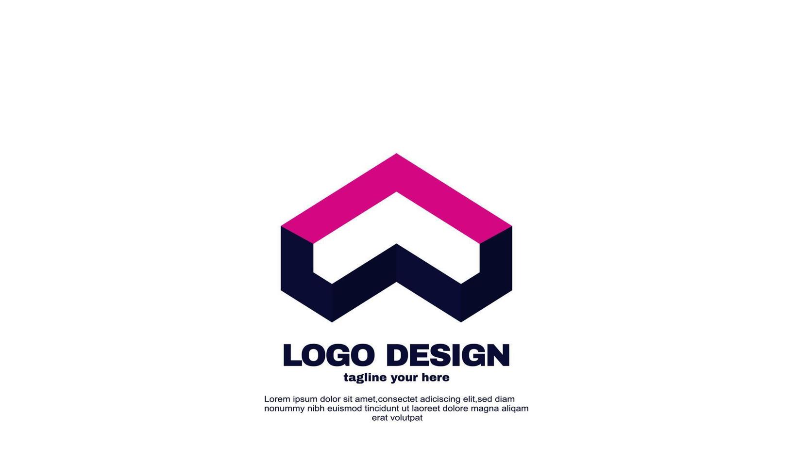 elementos de diseño vectorial resumen de su logotipo de empresa de marca vector