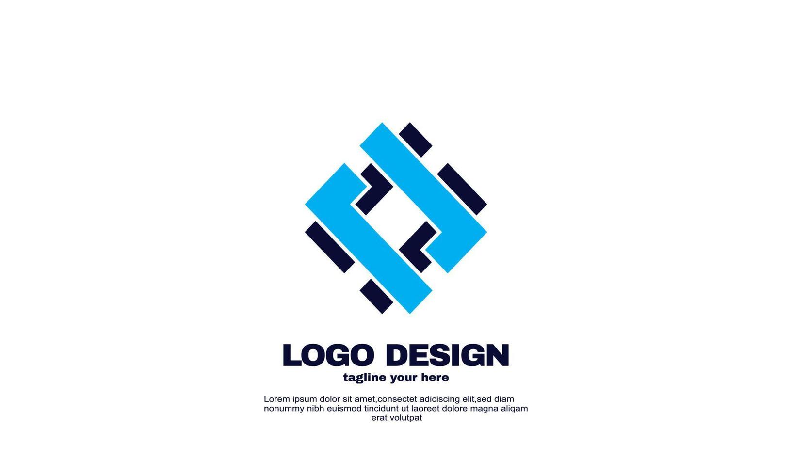 abstract creative corporate company business elegant idea design logo brand identity design template colorful vector