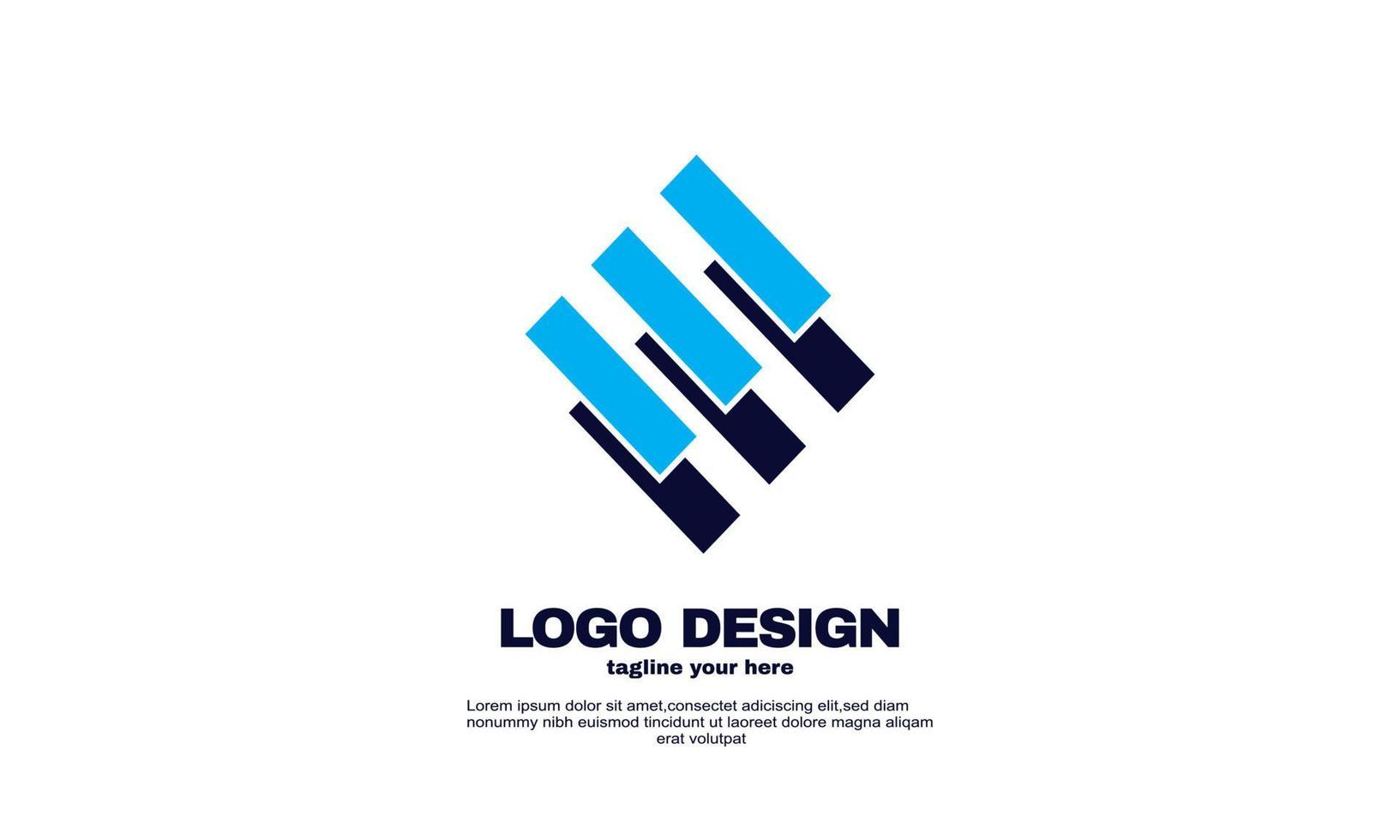 abstract creative corporate company business elegant idea design logo brand identity design template colorful vector