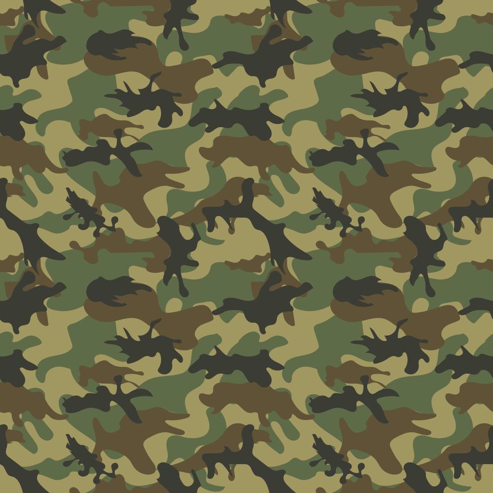 Army Camouflage Seamless Pattern vector