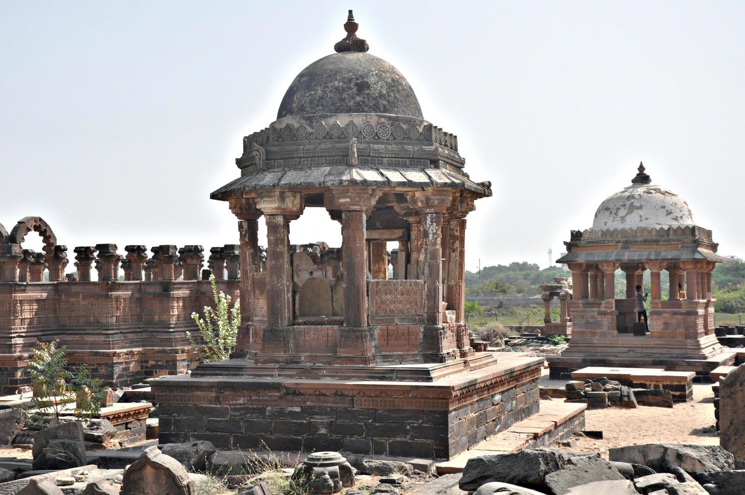 arquitectura india antigua. arqueología antigua antigua de asia india. foto