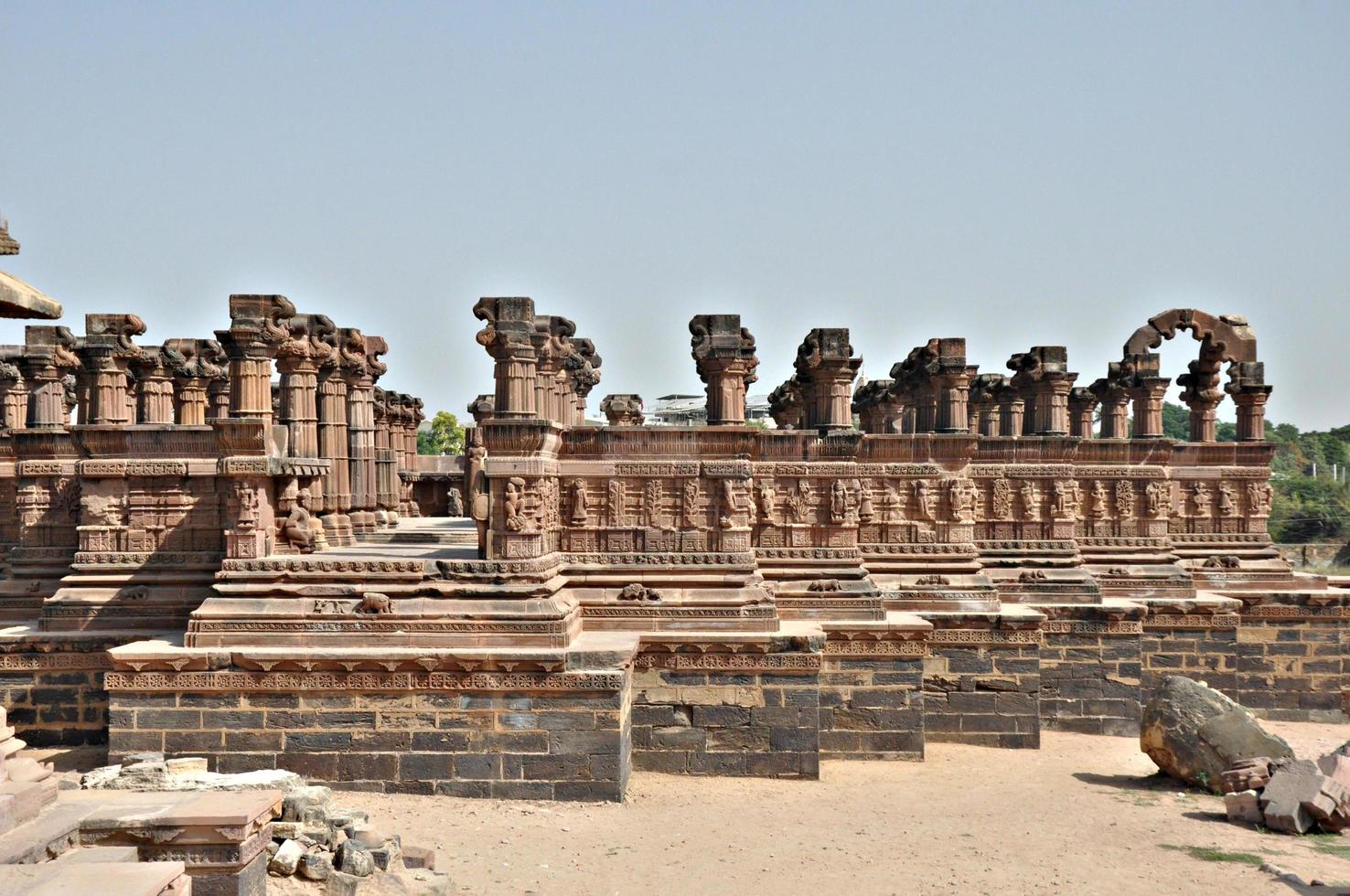 arquitectura india antigua. arqueología antigua antigua de asia india. foto