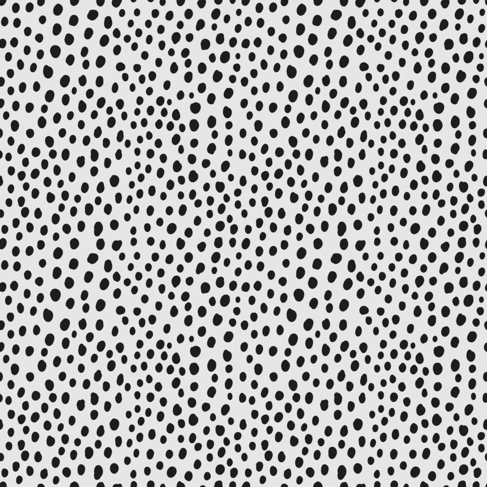 Small dots vector pattern. Hand drawn black dot pattern. Seamless Dots  Pattern. Stock Vector