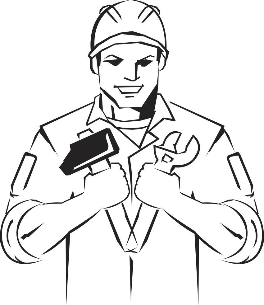 Technician Symbol Design vector