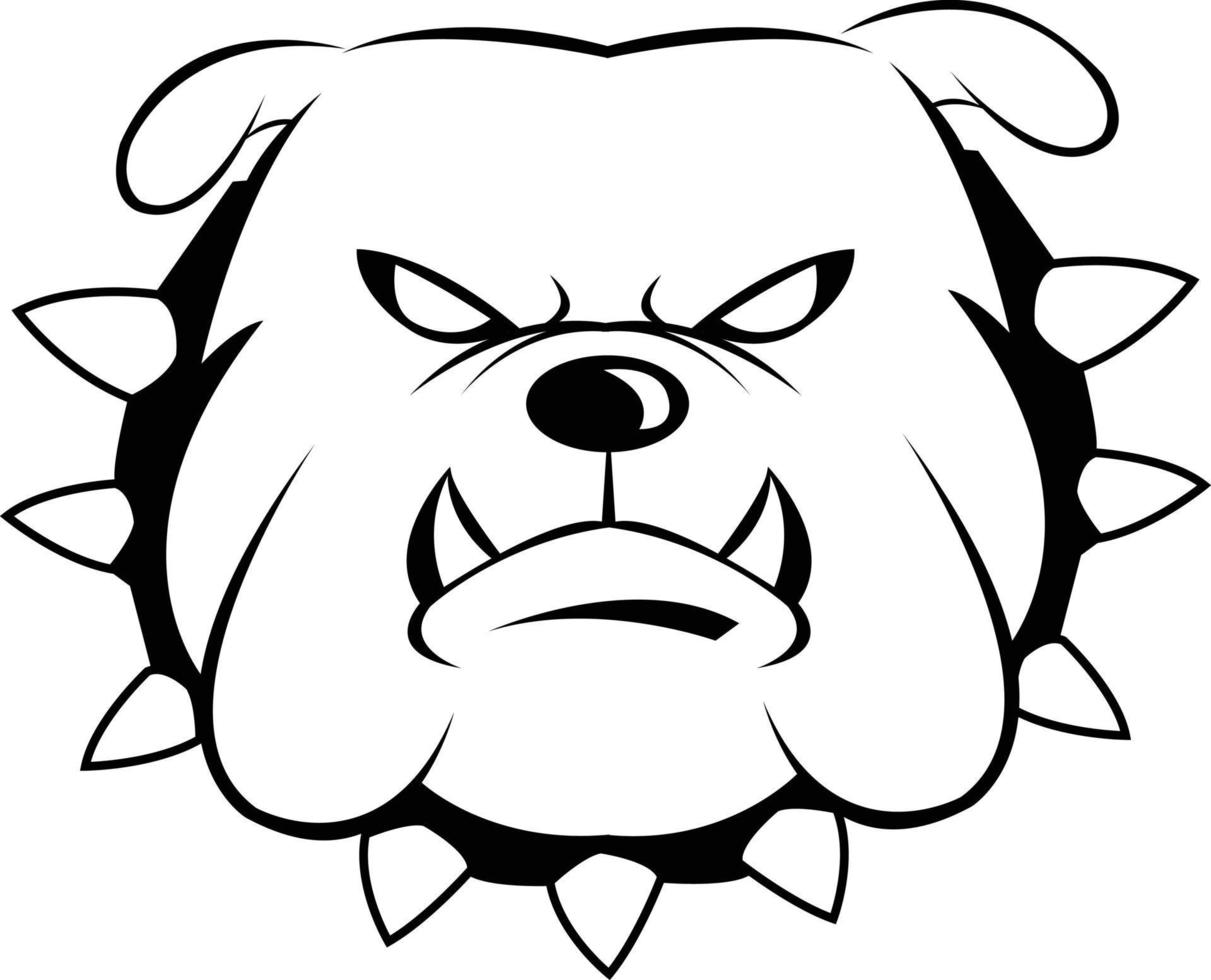 diseño de ilustración de bulldog vector