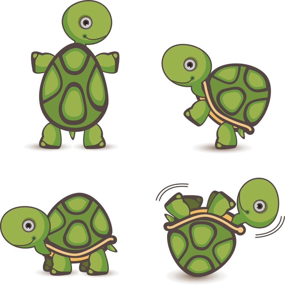 Ilustración de diseño de tortuga vector