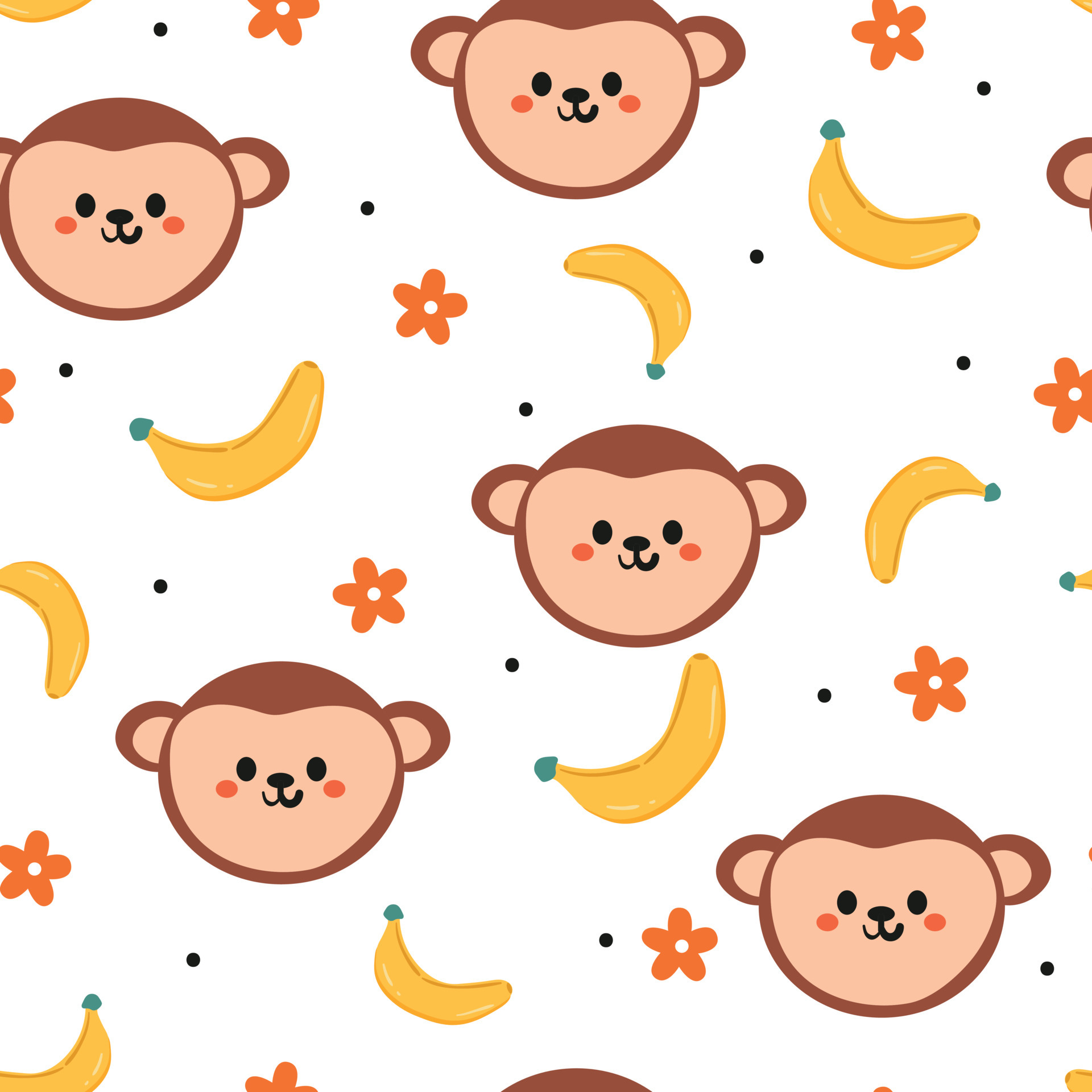 seamless pattern cute cartoon monkey and banana 5064146 Vector Art at Vecteezy seamless pattern cute cartoon monkey and banana 5064146 Vector Art at Vecteezy