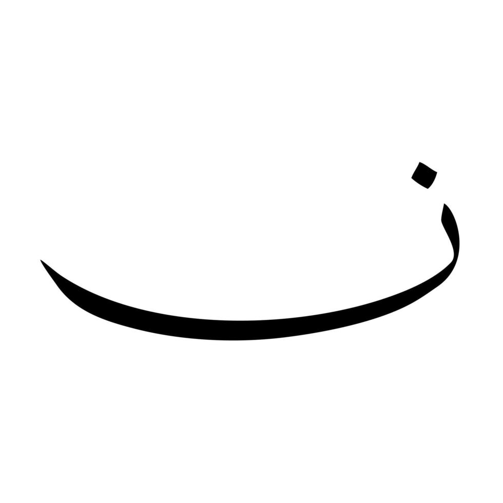 Arabic Alphabet Vector. Arabic Calligraphy Elements. vector