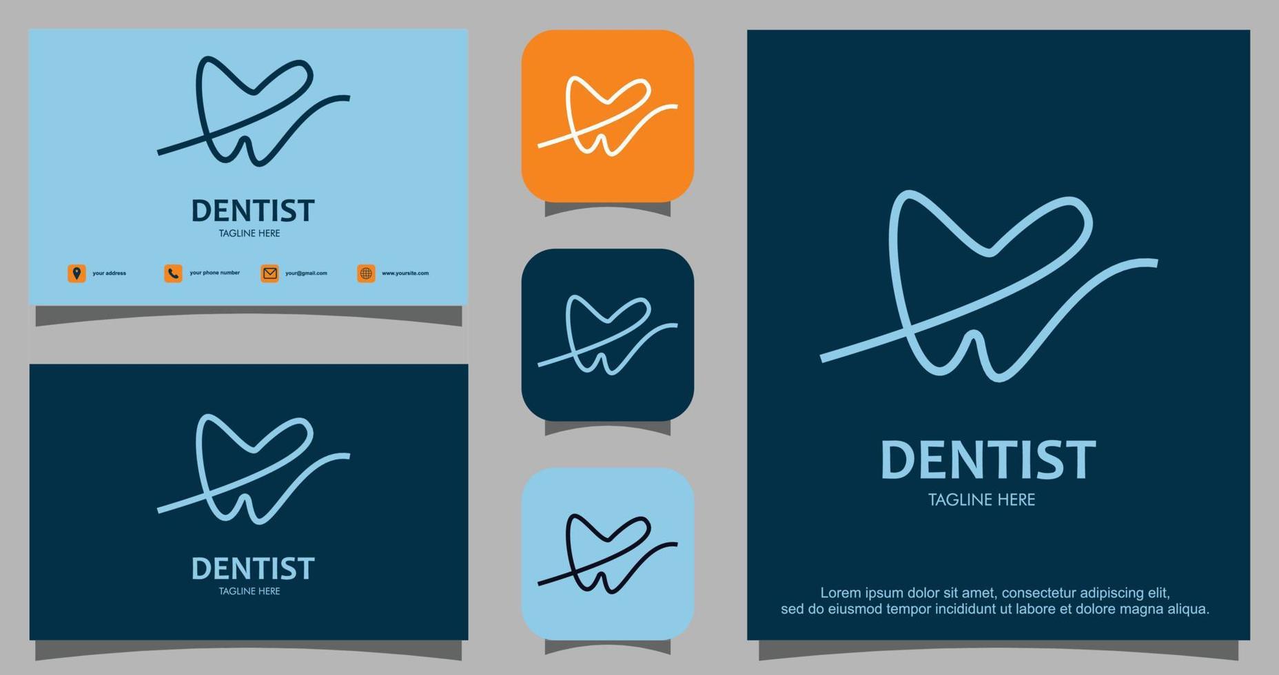 Dental checkup logo design vector