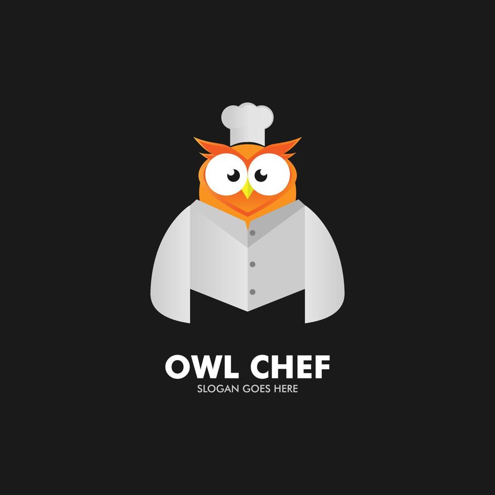 owl logo character vector