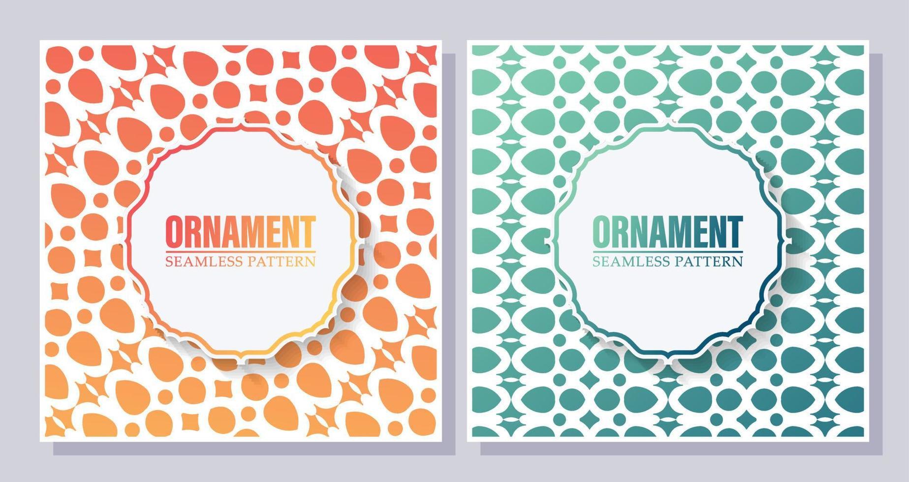 gradation ornament pattern design background vector