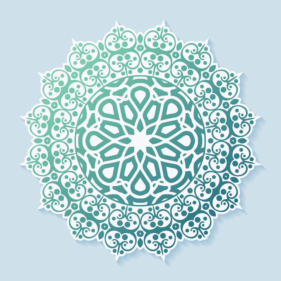 Mandala colorful background design template vector