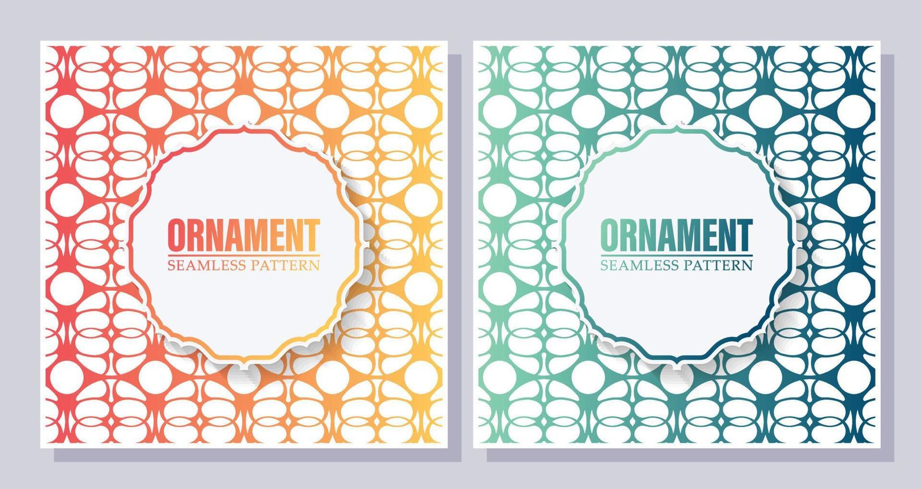 gradation ornament pattern design background vector