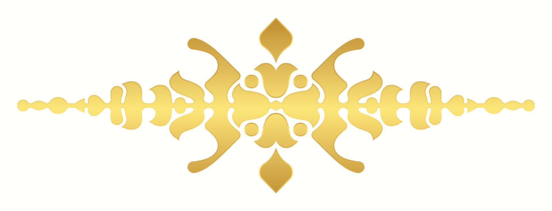 Luxury gold Calligraphy ornament Design Elements vector