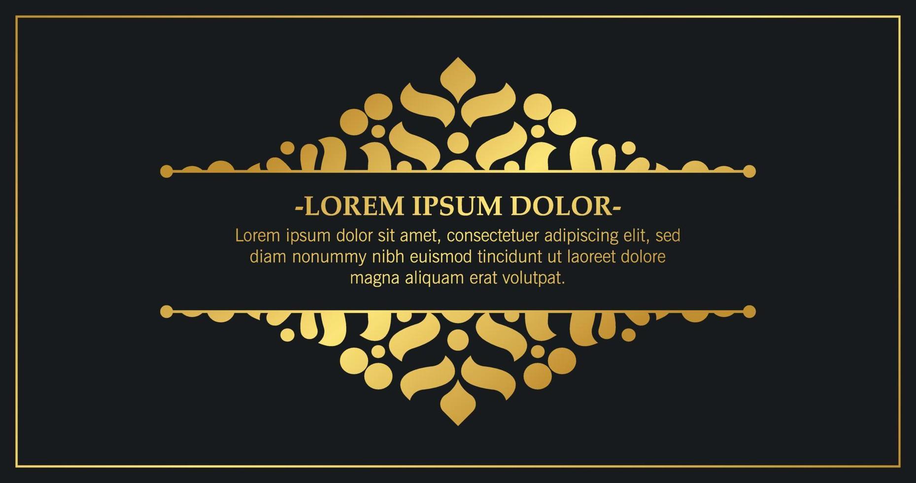 Luxury calligraphy ornament frame line design vector