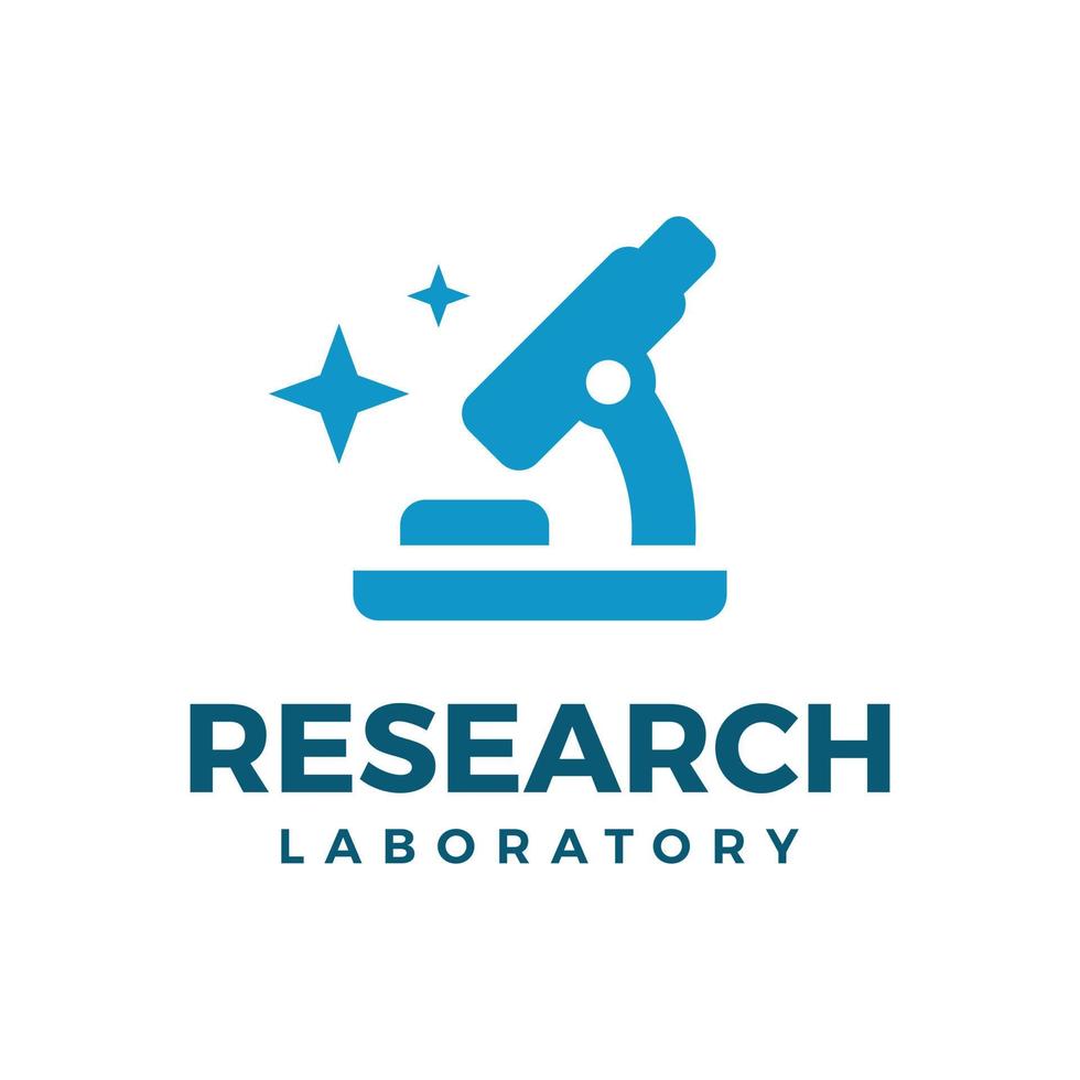 Research laboratory logo, symbol vector