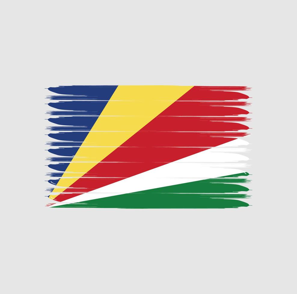 bandera de seychelles con estilo grunge vector