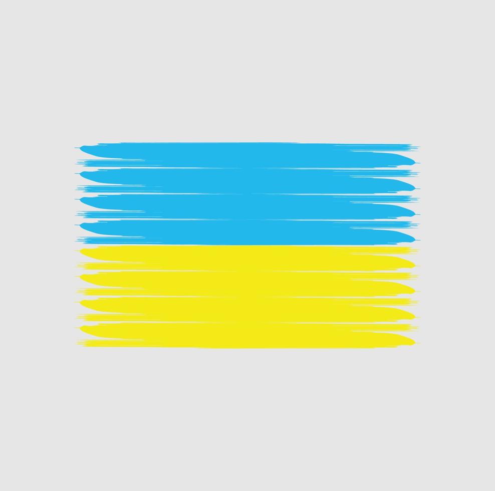 Flag of Ukraine with grunge style vector