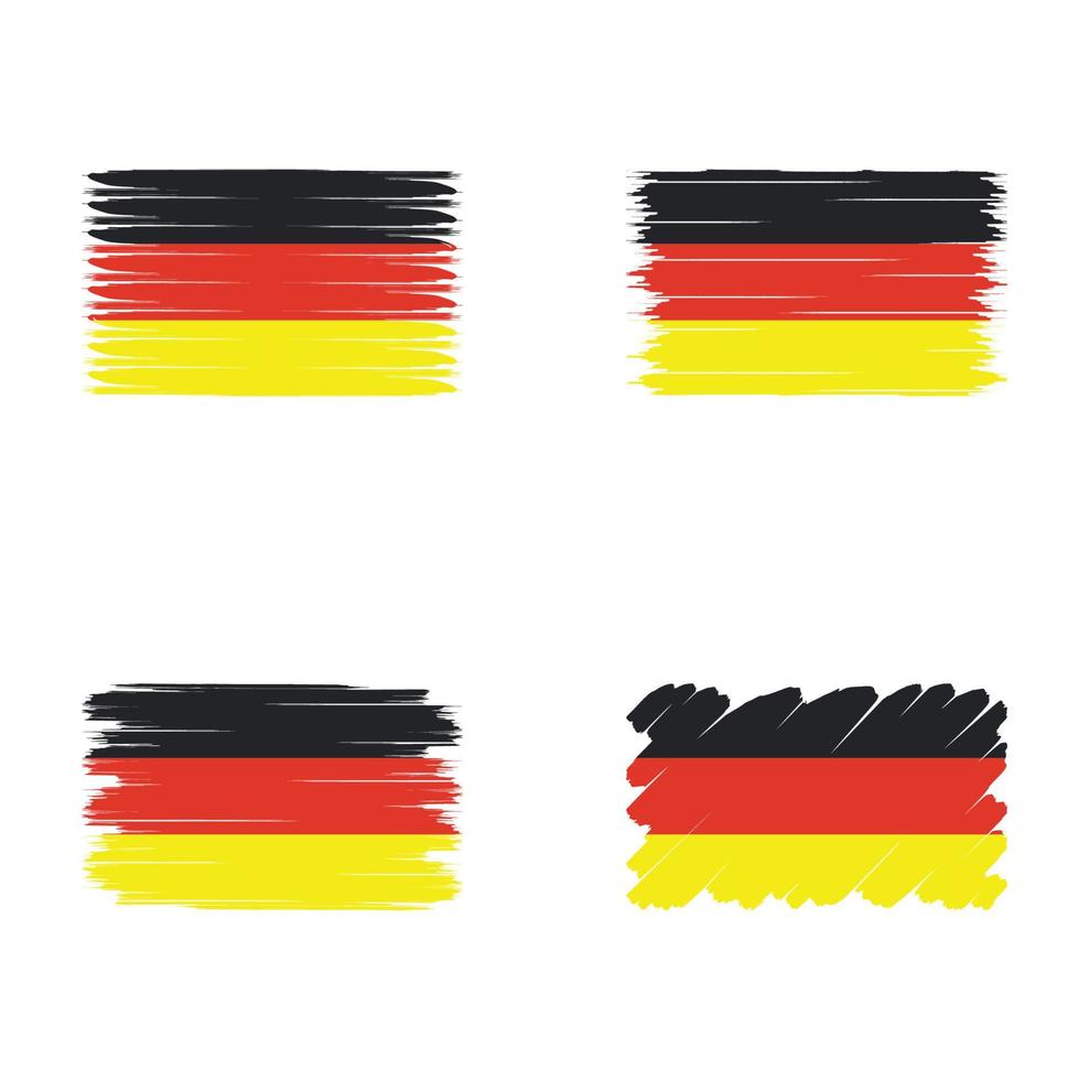 Collection flag of Germany vector