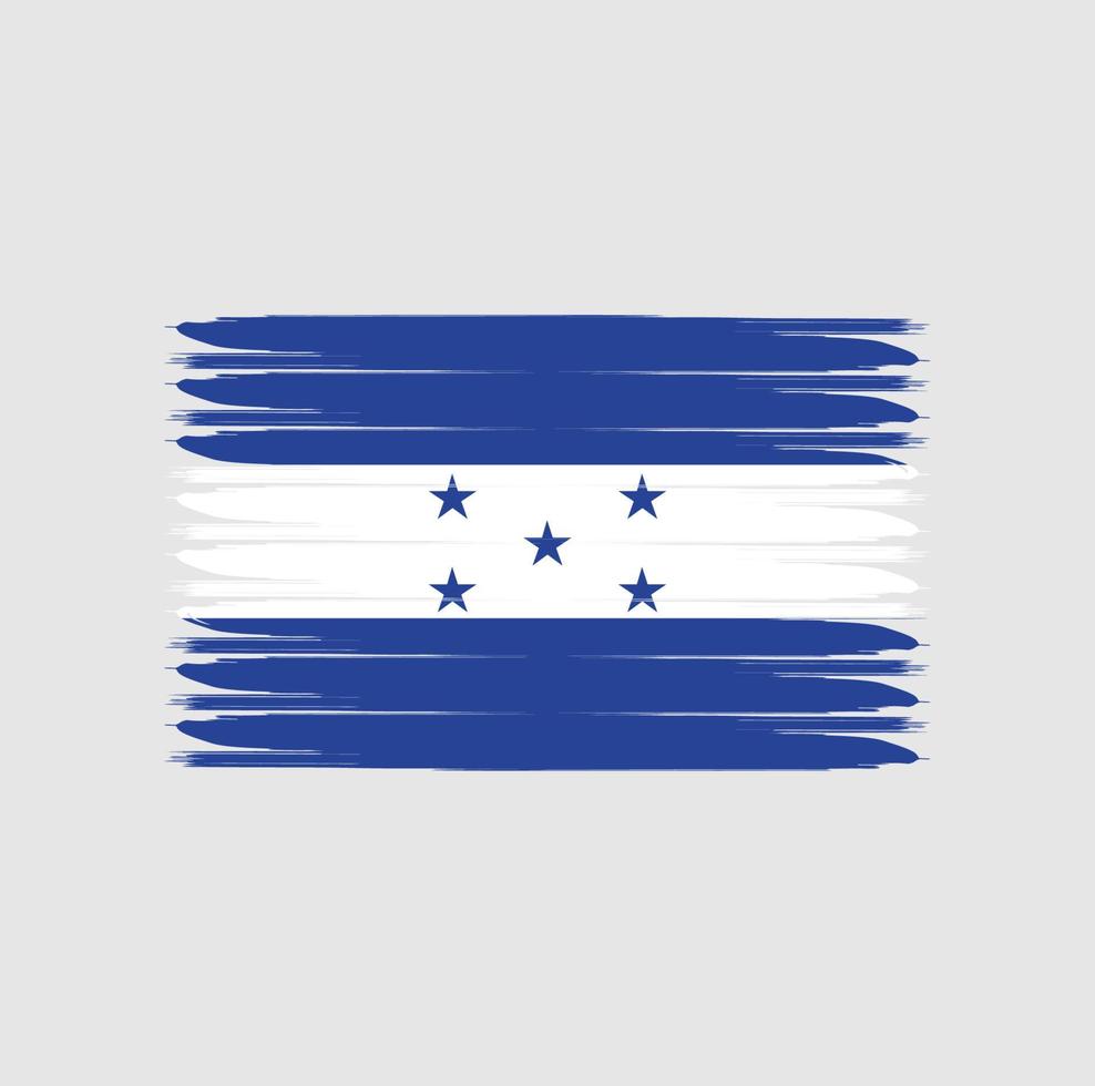 Flag of Honduras with grunge style vector