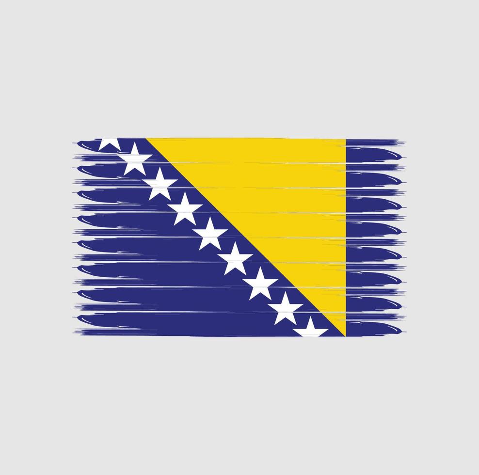 Flag of Bosnia with grunge style vector