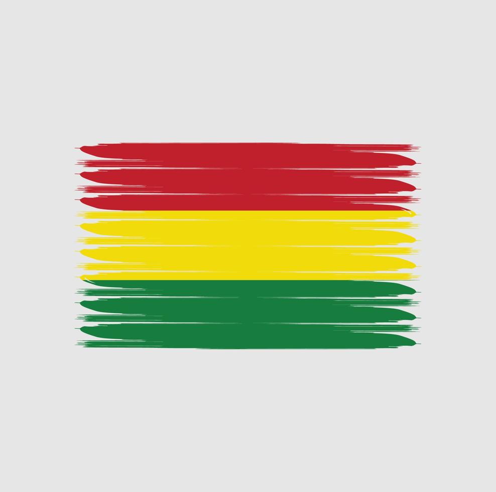 bandera de bolivia con estilo grunge vector