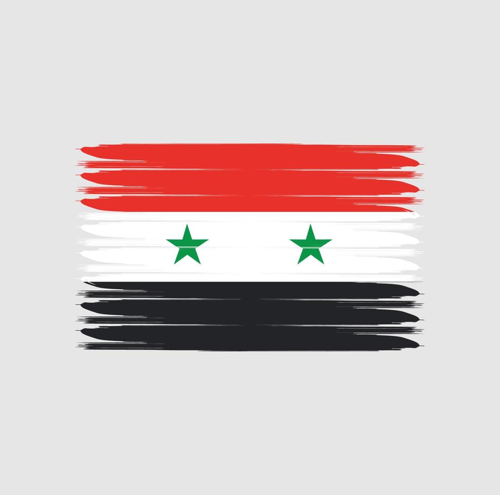 bandera de siria con estilo grunge vector