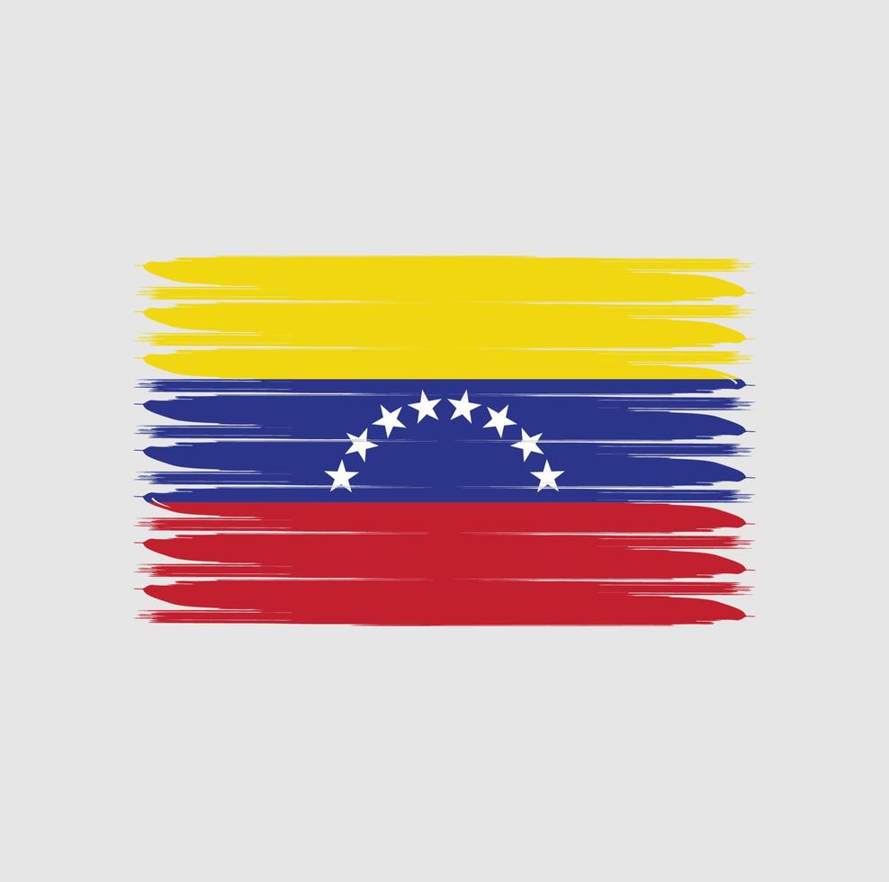 Flag of Venezuela with grunge style vector