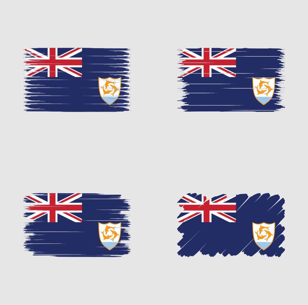 Collection flag of Anguilla vector